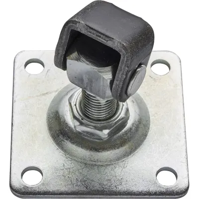 Balama reglabila M16 pentru porti, placa galvanizata de 80x80 mm, lungime 40-60 mm, montare usoara