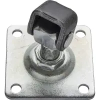 Balama reglabila M16 pentru porti, placa galvanizata de 80x80 mm, lungime 40-60 mm, montare usoara