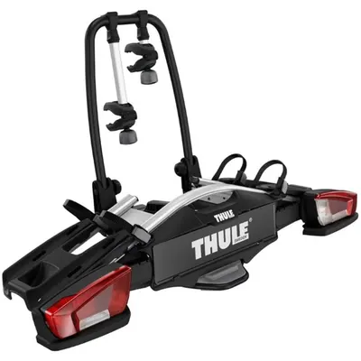 Suport pentru 2 biciclete, Thule VeloCompact 924003, cu prindere pe carligul de remorcare, 13 pini