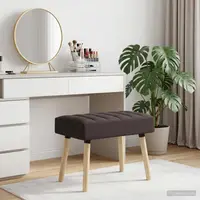 vidaXL Bancă cu tapițare canelată Maro închis 60 x 40 x 45 cm Țesătură