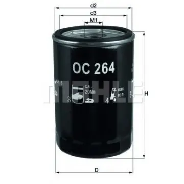 Filtru ulei MAHLE ORIGINAL OC 264
