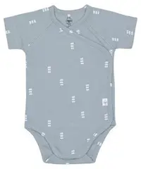 Body pentru bebeluși cu mânecă scurtă Lassig - Gots Blocks, 62/68 cm, 3-6 luni
