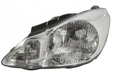 Far stanga (H4, electric, cu motoras, fundal cromat) HYUNDAI I10