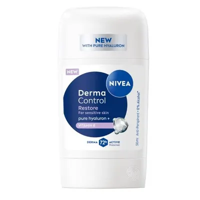 Deodorant stick NIVEA Derma Control Restore, protectie 72 de ore, 50 ml Engros