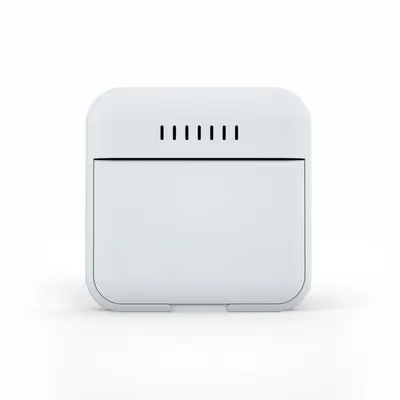 Termometru si higrometru digital AirBi smile de camera ecran LCD suport expandabil cu magnet alb BI1040