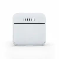 Termometru si higrometru digital AirBi smile de camera ecran LCD suport expandabil cu magnet alb BI1040