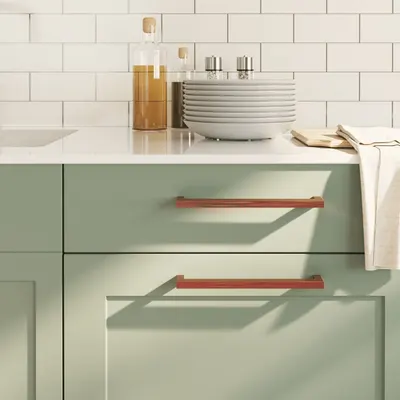 vidaXL Mânere de dulap, 10 buc., bronz, 224 mm, oțel inoxidabil