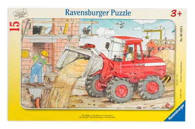 Puzzle Ravensburger din 15 de piese - Excavator