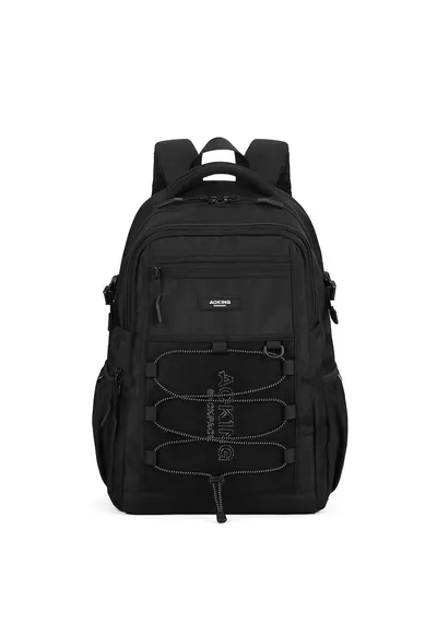 Rucsac unisex cu compartiment pentru laptop - Negru