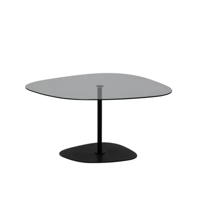 Masuta de cafea SOHO, gri inchis + negru, 85x67x40 cm
