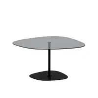 Masuta de cafea SOHO, gri inchis + negru, 85x67x40 cm