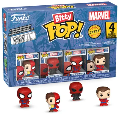 Set de figurine mini Funko Bitty POP! Marvel: Spider-Man - 4 Pack (Series 4)