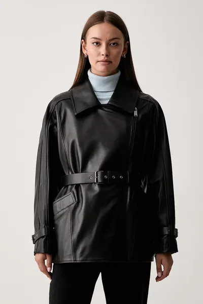 Trussardi jachetă pentru femei din piele