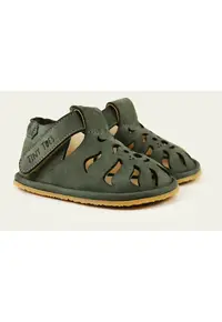 Sandale Barefoot din piele naturala - Feliks - Verde - Verde