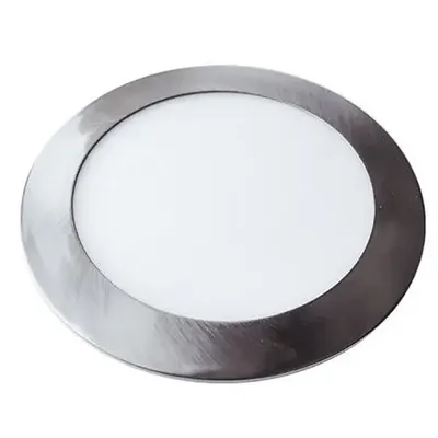 Panou LED slim rotund 24W 4000K - nickel V-TAC SKU-6356
