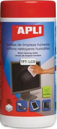 Servetele umede de curatare monitoare si ecrane APLI - 100 bucati