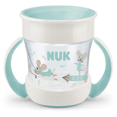 NUK Magic Cup Mini ceasca cu mânere 6m+ Green 1 buc
