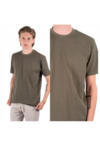 Tricou Barbati - Joss SS - Verde - Regular Fit - Bumbac - Design Clasic Casual - Maneca Scurta - Ideal Pentru Uz Zilnic - Verde
