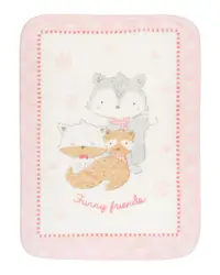 Paturica moale Super Soft 110 x 140 cm Funny Friends Pink