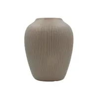 Vază decorativă ceramică bej 14x14x17cm