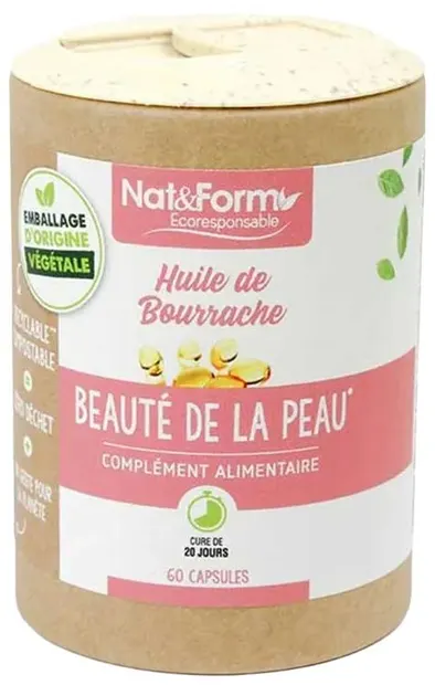 Ulei de limba-mielului bio, 60 capsule, Nat&Form