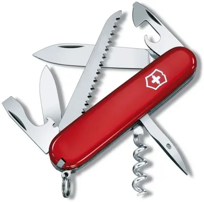 Cuțit de buzunar elvețian Victorinox - Camper, roșu, blister