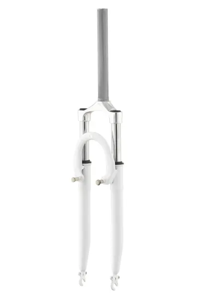 Furcă cu suspensie 28" 1-1/8 albă – MODE, cursă 63 mm