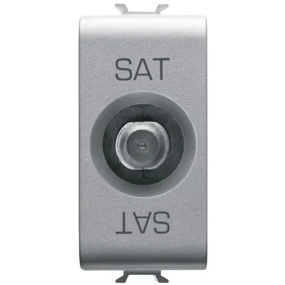 Priza tv/sat de trecere 10dB 1 modul mama Gewiss Chorus GW14373, titan