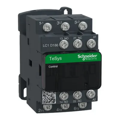 Contactor, TeSys Deca, 3P(3NO), AC-3/AC-3e, <=440V, 18A, bobina 24V AC 50/60Hz, terminale inelare cu borne tip lug