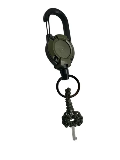 Breloc Talon Micro Cheie Universala Olive pentru Catuse cu Cablu Retractabil Drop Zone - Default Title
