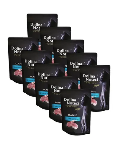 DOLINA NOTECI Premium Junior hrană pisici junior 10x85 g cu miel