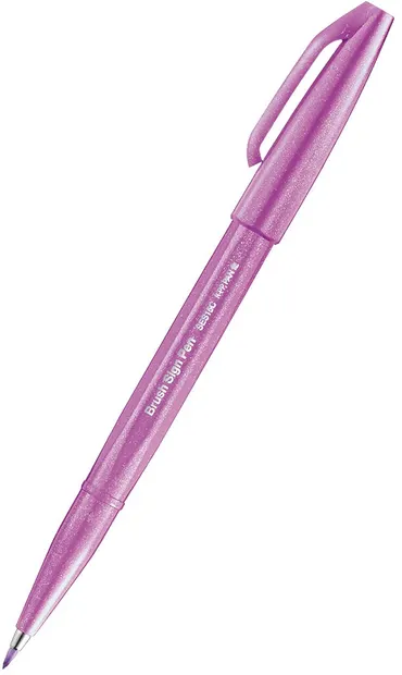 Marker pensula Pentel Sign Pen - SES15C, mov 2