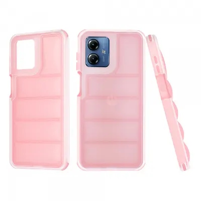 Husa pentru Motorola Moto G14, Techsuit, Wave Shield, Roz