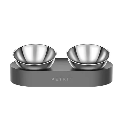 Set 2 Boluri mancare pisici PETKIT Fresh Nano, Cat Feeding Bowl, Metal, unghi 15°, Double - Default Title