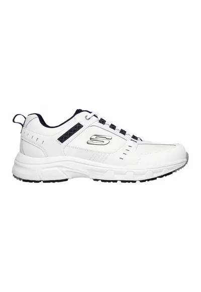 Pantofi sport relaxed fit din piele ecologica Oakcanyon - Alb/Bleumarin