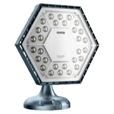 Corp de iluminat supendat pentru hala ESALITE PL - 6K - 30° OPTIC - DALI - 3000 K (CRI 80) - IP66 - CLASS I - BLUEGREEN