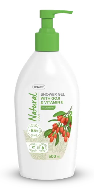 Dr. Max Natural Gel de dus cu Goji si Vitamina E, 500ml