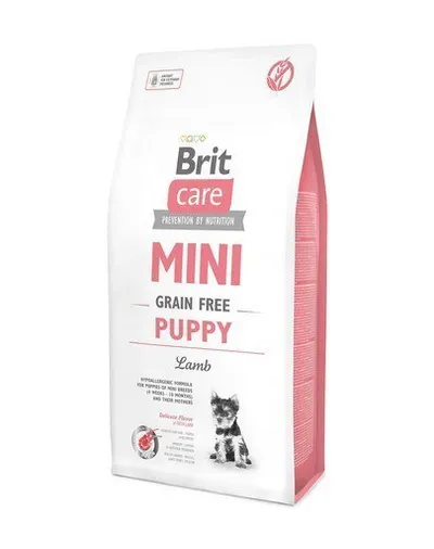 BRIT Care Mini Grain Free Mini Puppy Lamb hrana uscata caini juniori talie mica, cu miel 7 kg