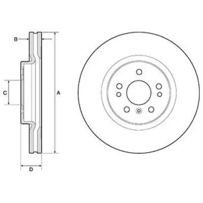 Disc frana DELPHI BG9968