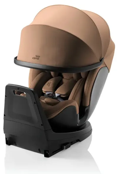 Scaun auto Britax Romer - Swivel-Grow Max Air, 360°, IsoFix, i-Size, 40-125 cm, Warm Caramel