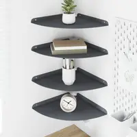 vidaXL Raft Suspendat pentru Colț 4 buc. Antracit 30 x 30 x 2 cm