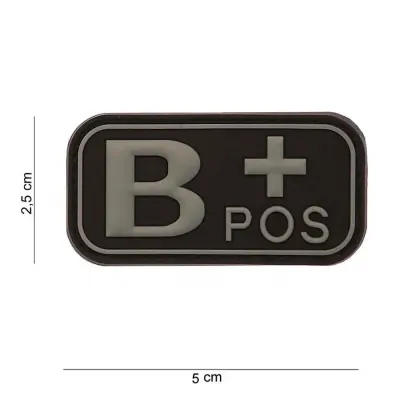Patch grupa sanguina B+ pozitiv PVC - Default Title
