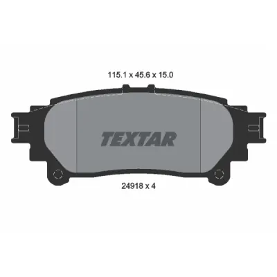 Set placute frana, frana disc TEXTAR 2491801