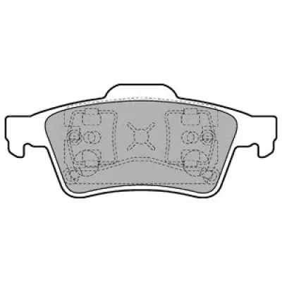 Set placute frana, frana disc DELPHI LP1701