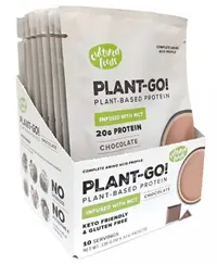 Proteine vegan, cu MCT, fără zahăr, ciocolată, 10 x 33 g, Plant-Go!