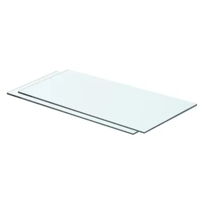 vidaXL Rafturi, 2 buc., 60 x 25 cm, panouri sticlă transparentă