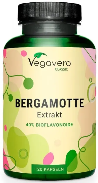 Bergamotte Extrakt, 120 capsule, Vegavero