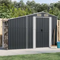 Gossi sopron de gradina, antracit, 277x93x179 cm, otel galvanizat