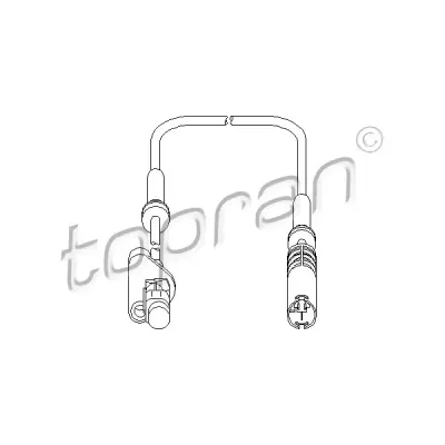 Senzor, turatie roata TOPRAN 500 983
