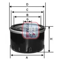 Filtru ulei SOFIMA S 3583 R